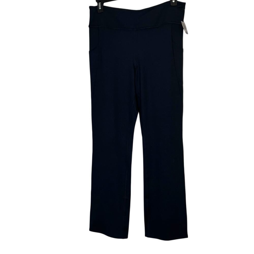 J. Jill Pure Jill Fit Yoga Pants Stretch Black Minimalist Athleisure W's Medium